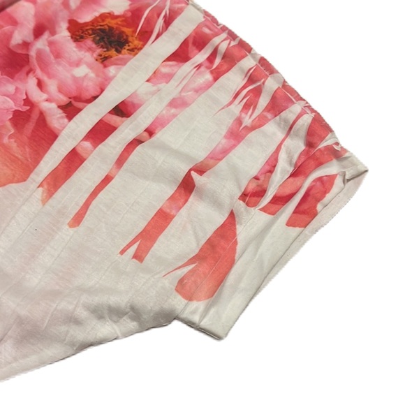 POLIANA PLUS, On/Off Shoulder, Floral Print, Beachy Top, Multi Colors, Size 3X - Picture 3 of 6